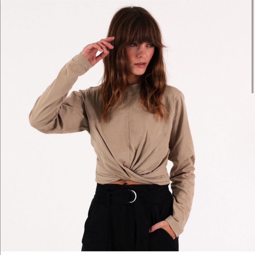 PAM & GELA Twist Front Tee Shirt